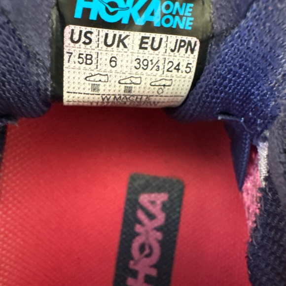 WOMENS HOKA MACH 5 running shoes size 7.5 - Picture 8 of 8